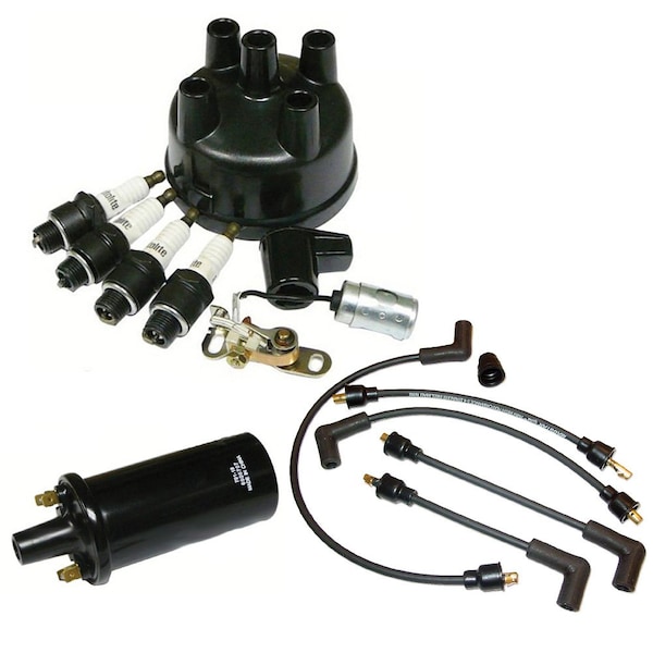 Aic Replacement Parts Distributor Ignition Tune Up Kit Fits Ford 8N Tractor Side Mount Kit & 6V Kit - KT-ENL80-0026