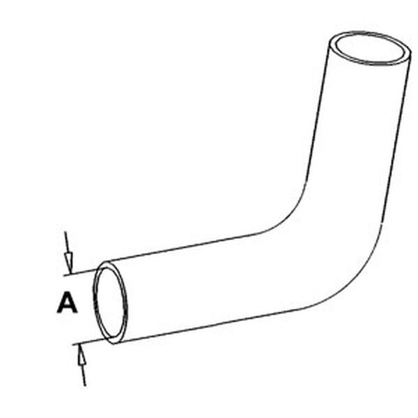 Aftermarket New Lower Radiator Hose Made Fits Case-IH Tractor Models 454 464 2" ID - 402188R1