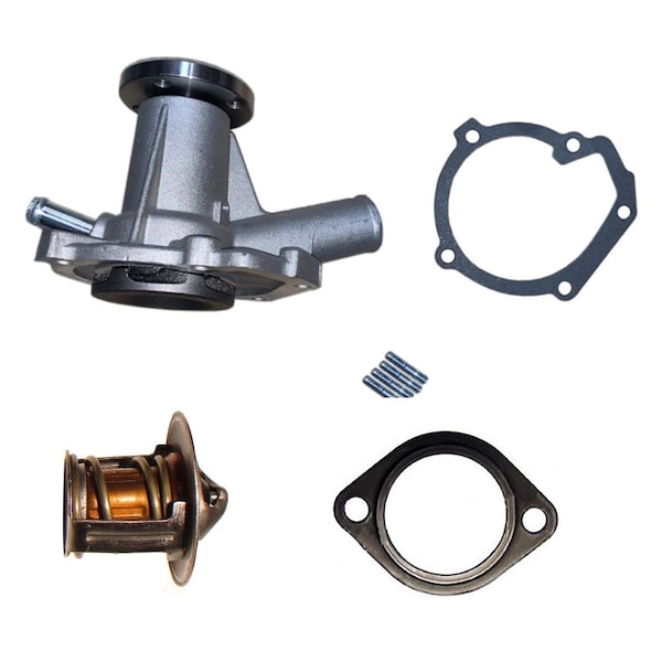 Aic Replacement Parts Water Pump Fits Kubota D950 with Thermostat & Gasket - 6652753THERM&GASK