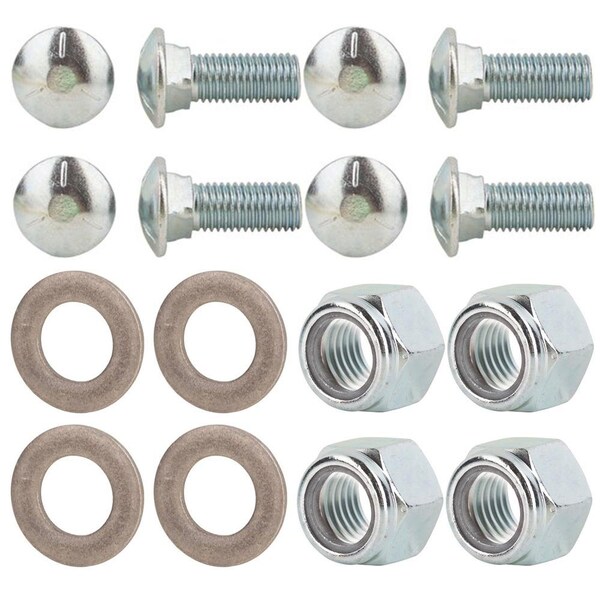 Aic Replacement Parts Snow Blower Skid Shoe Plate Mounting Bolts Kit for MTD 784-5580-0637 73-031 - KT-SRN25-0003