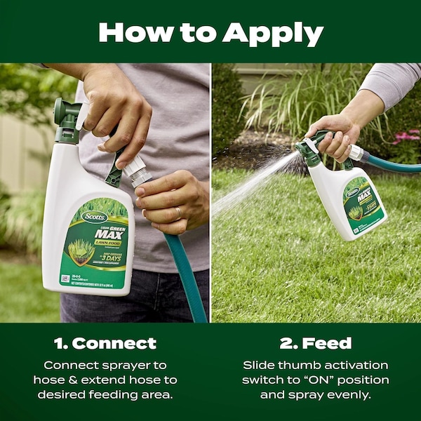 Scotts Scotts Liquid Green Max All-Purpose Lawn Fertilizer For Multiple Grass Types 2000 sq ft - 3300910