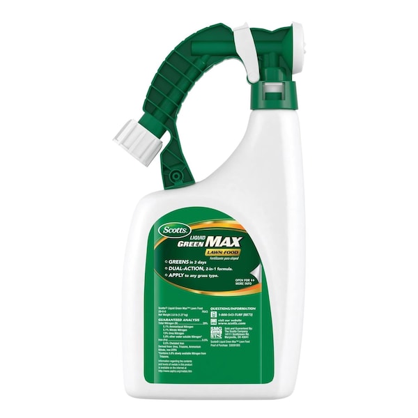Scotts Scotts Liquid Green Max All-Purpose Lawn Fertilizer For Multiple Grass Types 2000 sq ft - 3300910