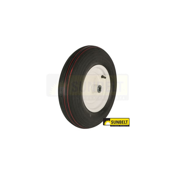 A & I Products 4.80x4x8 Lawn Mower Wheel, 4 Ply, Rib - A-B1WL82