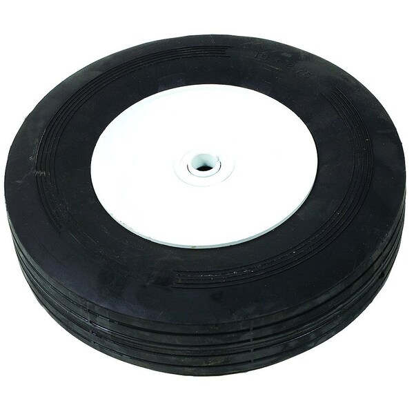 A & I Products WHEEL-DECK, 10X2.75, RIBBED, STEEL-WHITE 2.5" x10" x10" - A-B1SB289
