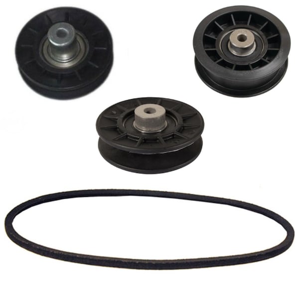 Aic Replacement Parts Idler Pulley Kit W/HydroTransmission Drive Belt Fits John Deere LT150 LT160 - LAB40-0644&PULLEYS