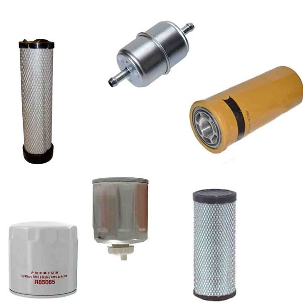 Aic Replacement Parts 6 Piece Maintenance Filter Kit Fits Bobcat 331 Excavator 6675517 Oil 6598903 - 86032-6FILTERSET