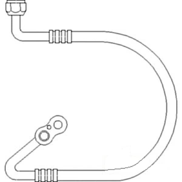 Aftermarket Compressor to Condenser Hose Line - AL111813