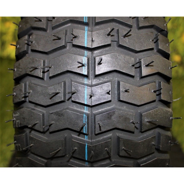 Antego 15 x 6-6 in Lawn Mower Tire & Wheel, 4 Ply, Black, 2 PK - T0104156006