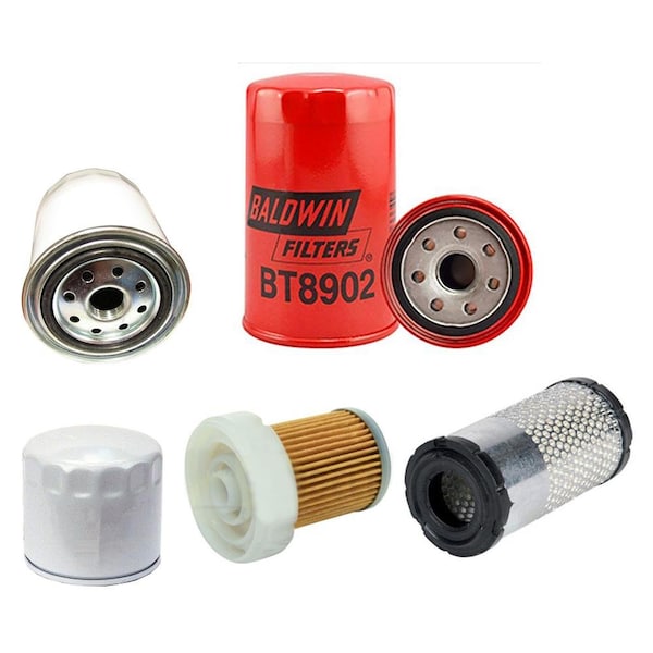 Aic Replacement Parts Filter Service Kit Fits Kubota Tractor B26 B7500 B7510 B7610 B2410 D HST - 1146934-FILTERKIT