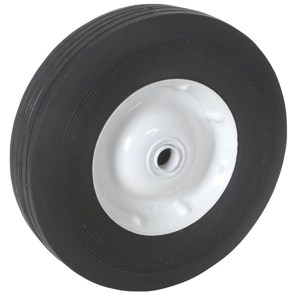 A & I Products WHEEL-DECK, 10X2.75, RIBBED, STEEL-WHITE 2.75" x10.1" x10.1" - A-B1SB290