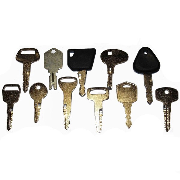 Aic Replacement Parts Forklift Heavy Equipment / Construction Ignition Key Set 11 Keys - AY-ELI80-0118