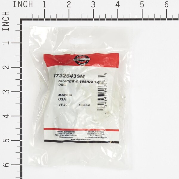 Briggs & Stratton Spacer, 0.688 ID x 1.00 OD - 1732543SM