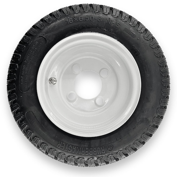 Rubbermaster - Steel Master Rubbermaster 16x6.50-8 4 Ply S-Turf Tire and 4 on 4 Stamped Wheel Assembly - 598972