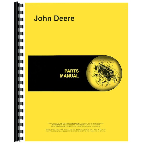 Aftermarket Parts Manual Fits John Deere 699 Cotton Picker - RAP13122047