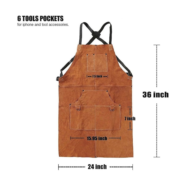 Aftermarket One New Heat & Flame Resistant Heavy Duty Welding Apron - OTK20-1079