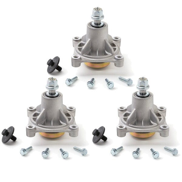 T Terre 3-Pack Mower Spindle Assembly 48 Inch Deck Compatible w/ Husqvarna AYP Replaces 174356 174358, 3PK - 101003-QTY3