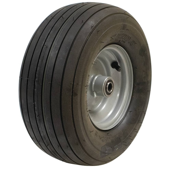 Stens 13x6.50-6 Lawn Mower Wheel Assembly, Rib, Gray - 175-582