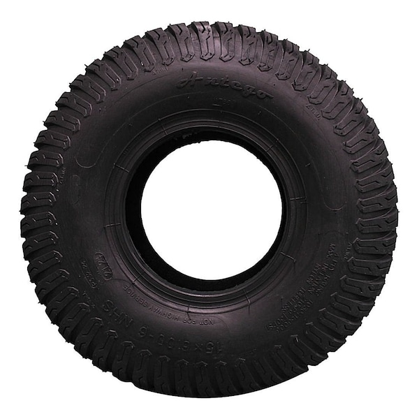 Antego 15 x 6-6 in Lawn Mower Tire & Wheel, 4 Ply, Turf, Black, 2 PK - T0304156006