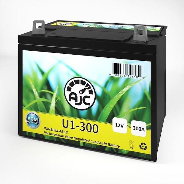 Bsc Preferred Sabre 1846HV Garden U1 Lawn Mower and Tractor Replacement Battery - AJC-U1-300-197847