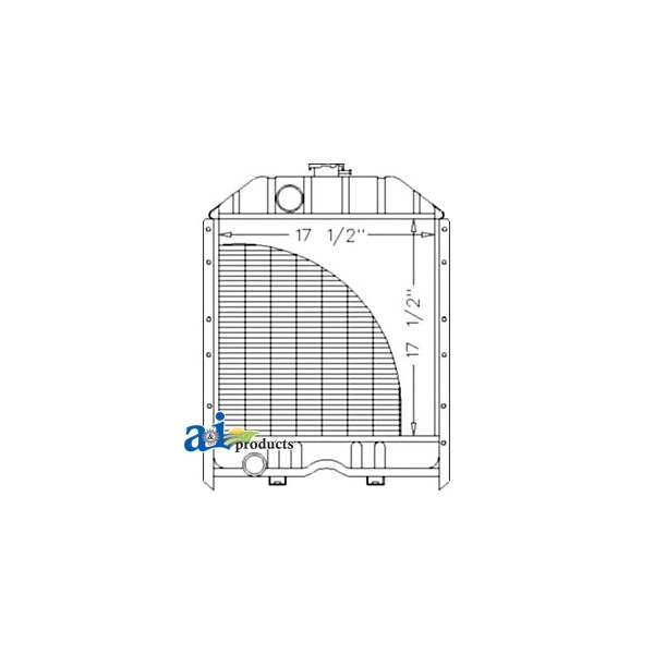 A & I Products Radiator 34" x24" x8" - A-4956666