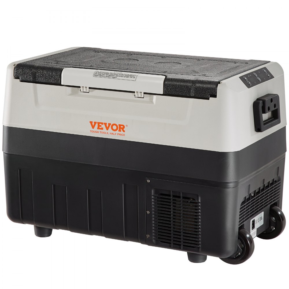 VEVOR Car Refrigerator, 12 Volt Car Refrigerator Fridge, 37 QT/35 L Dual Zone Portable Freezer, -4℉-50℉ Adjustable Range, 12/24V DC and 100-240V AC Compressor Cooler for Outdoor, Camping, Travel, RV - GLBXXCZBXS35LYWZAV1