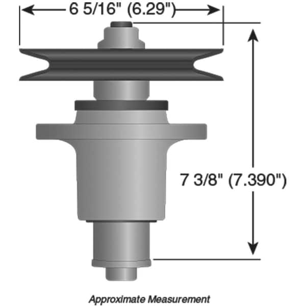 Stens New 285-947 Spindle Assembly For Exmark Lazer Z Ct 44 In., 48 In. - 285-947