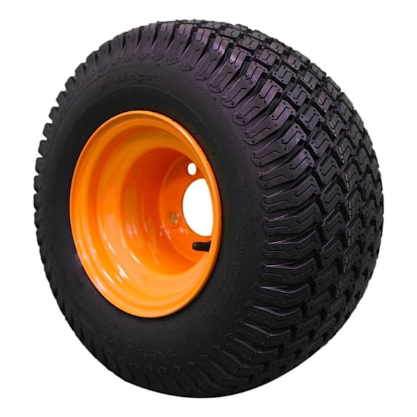 Antego 18 x 8.5-8 in Lawn Mower Tire, 4 Ply, Cats Eye Gold, 2 PK - A870050530304188508