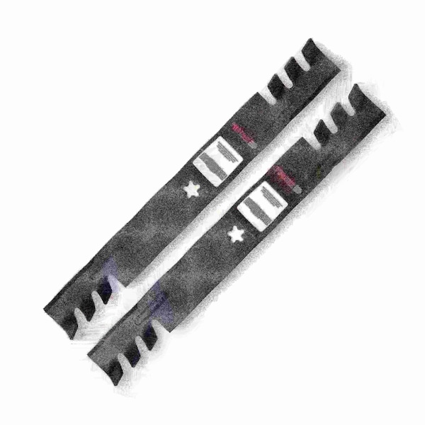Terre Products CRAFTSMAN HUSQVARNA AYP 134149 MOWER BLADE SET FOR 42" DECK - 41-AYP-21-0003