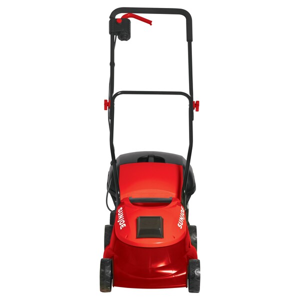Sun Joe Cordless Lawn Mower | 14 inch | 28V | 5 Ah | Brushless Motor (Red) - MJ401C-XR-RED