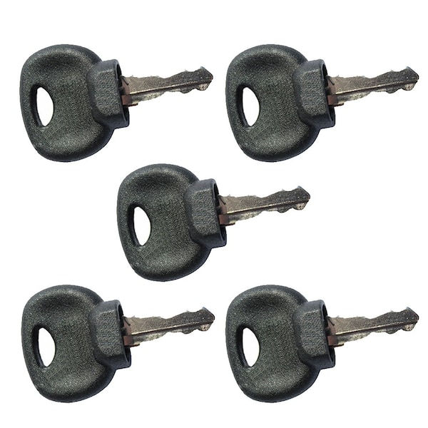Aic Replacement Parts 5 Compaction Equipment Ignition Keys with Dust Skirt fits Bomag Roller 14707 - ELI80-0088_X5