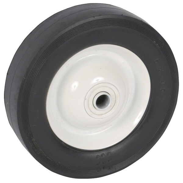 A & I Products WHEEL-DECK, 6X1.5, SMOOTH, STEEL-WHITE 6" x6" x1.3" - A-B1SB2965