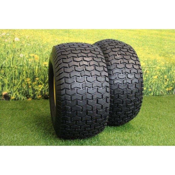 Antego 20 x 10-8 in Lawn Mower Tire & Wheel, 2 Ply, John Deere Yellow - A87001800601022010008