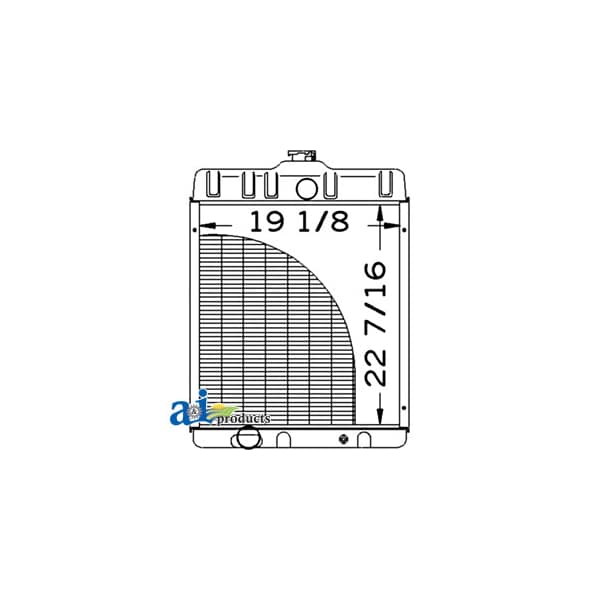 A & I Products Radiator 33" x22" x10" - A-370413R92