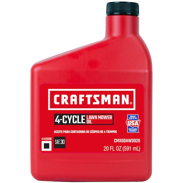 Craftsman Lawn Mower Oil, SAE 30, 20 oz. - CRLM3020