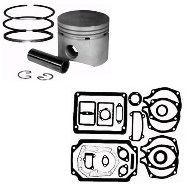 Aic Replacement Parts Engine Rebuild Kit fits Kohler All K301 Std Piston w/ Gaskets fits Kohler 12HP - 040995-GSKT