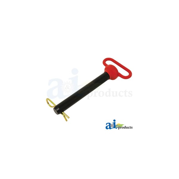 A & I Products Hitch Pin, Red Handled 1" x 7 1/2 10" x5" x2" - A-HP107