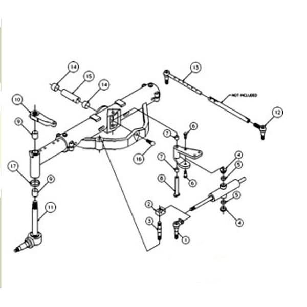Aftermarket Complete Front Axle Overhaul Kit Fits CaseIH 786 886 986 1066 1466 1566 - 50291006