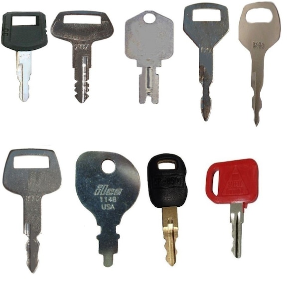 Aic Replacement Parts 12 Keys - Heavy Construction Equipment Key Set - R45361-12HEAVYKEYSET