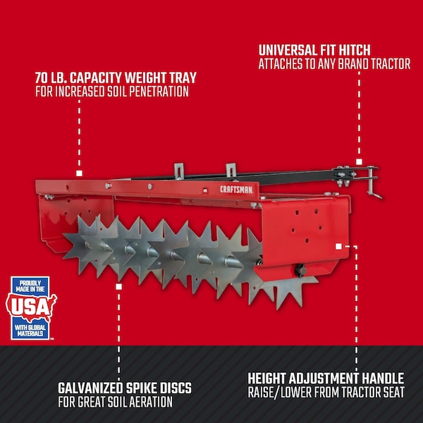 Craftsman 40" Tow Spike Aerator - CMXGZBF7124336