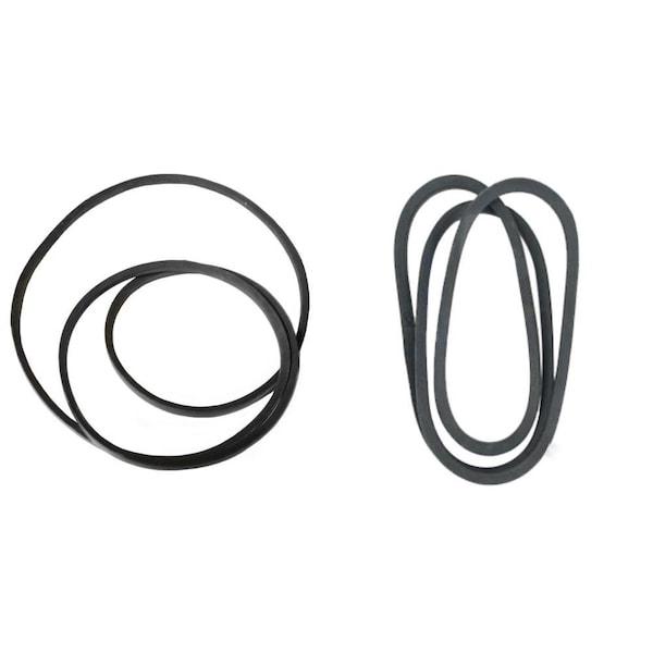 Aic Replacement Parts Lawn Mower Belts Fit Craftsman 144959 137153 for 46 & 50 fits Poulan - 137153-BELTSET