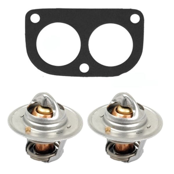 Aic Replacement Parts Thermostat & Gasket Set Fits John Deere AR48675 R124607 Tractor Combine Chopper - 1446127M91-WITHGASKET