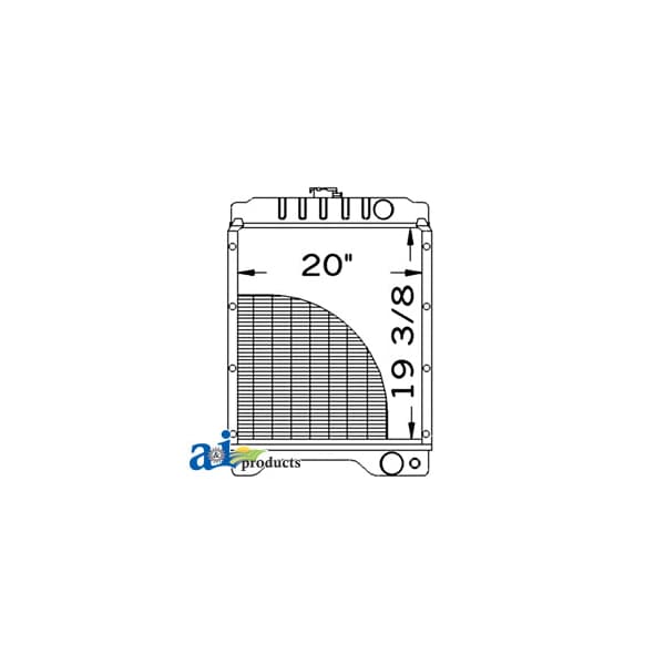 A & I Products Radiator 33" x22.7" x10.5" - A-104753A1