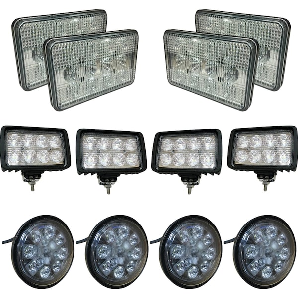 Tiger Lights 12V Complete LED Light Kit For John Deere 9100, 9300T Off-Road Light; - JDKIT-7