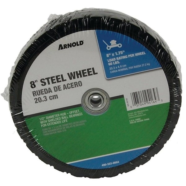Arnold MTD Wheel, 8 x 134 in Tire, Diamond Tread - 490-322-0004/875B