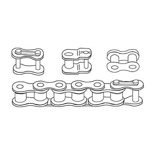 Aftermarket Ten Feet of 50 Roller Drive Chains Fits Case-IH Combine Models - RC50