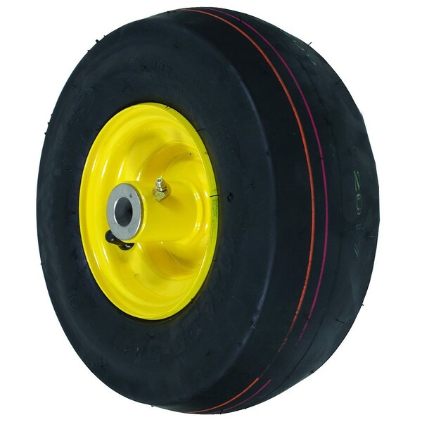 A & I Products CASTER-SMOOTH, 11X4X5, YELLOW 5.1" x11" x11" - A-B1SB8551
