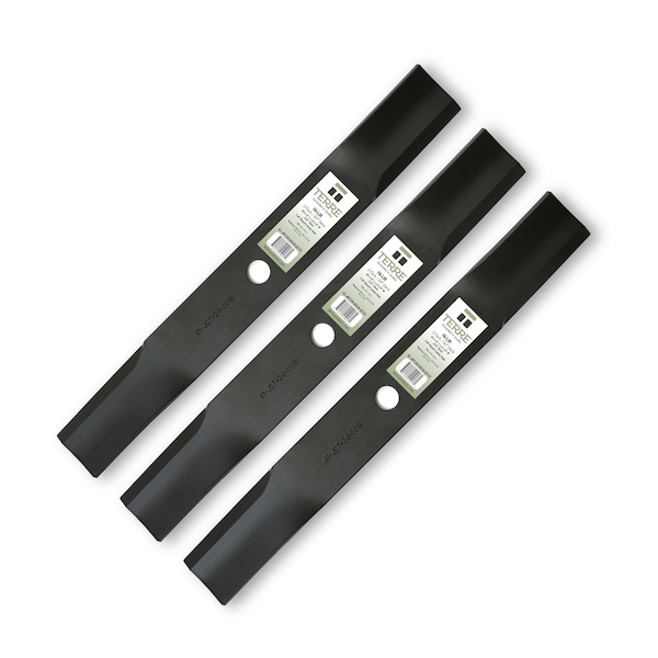 T Terre 3-Pack Mulching Lawn Mower Blades for a 48 Inch Mower Deck, 3PK - 41-JDT-24-0018-QTY3