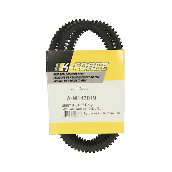 A & I Products Belt, Drive Cogged Top & Bottom 15" x3.5" x1.2" - A-M143019