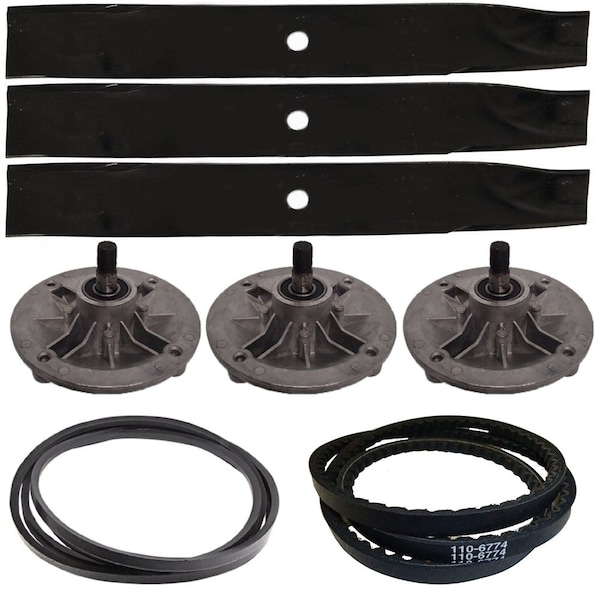 Aic Replacement Parts Spindles-Blades-Belts Kit 117-1192 110-6837-03 Fits Toro 50 TimeCutter Z5000 - A138K-DECK