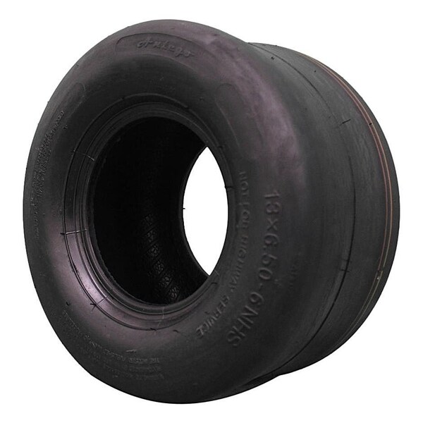 Antego 13 x 6.5-6 in Lawn Mower Tire, 4 Ply, Black, 2 PK - T0804136506